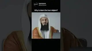 Mufti Menk speaks on Why Islam is the True Religion #Islam #muslim #islamicreminder #muftimenk