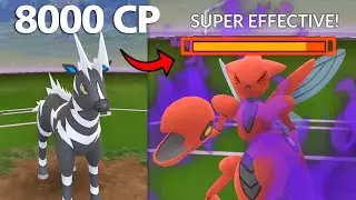 One ZEBSTRIKA Destroys 8000 CP Shadow SCIZOR Team (no Switches) Pokemon Go.