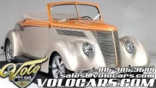 1937 Ford Custom Cabriolet for sale at Volo Auto Museum (V19525)