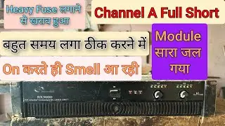 NX Audio Proton RX3000  Professional Amplifier Repair / Channel A Protection Problem