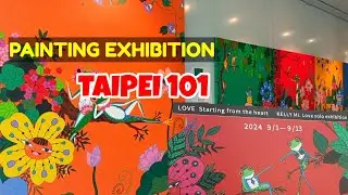 PAINTING EXHIBITION IN TAIPEI 🇹🇼 | SYMBOL OF LOVE PAINTING | @JOHONA