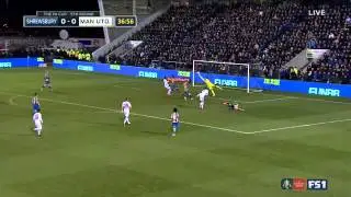 Chris Smalling Goal Agaisnt  Shrewsbury Town vs Manchester United 0-1 [22/02/2016 ] [HD ]FA CUP 2016