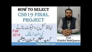 CS619 Final Project Selection Virtual University Easy Project List Spring 2020