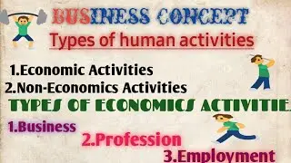 Business-concept(Types of human activities)#part1economicsactivities#11class#easytolearn