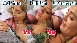 ACE Fam VS Fishfam VS LaBrant Fam Baby No3 **LABOR** | Emotional
