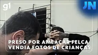 Jornal Nacional: Preso por amea&ccedil;ar Felca vendia fotos de crian&ccedil;as v&iacute;timas de estupro virtual