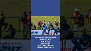 Top 6 run scorers in Sri Lanka vs Afghanistan ODI series #shorts