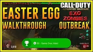 EXO ZOMBIES EASTER EGG - OUTBREAK - SOLO - Game Over, Man! Achievement - Advanced Warfare - COD AW