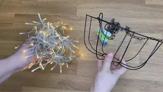 So verwandelst du einen g&uuml;nstigen Korb mit Lichterkette in ein echtes Deko-Highlight!
