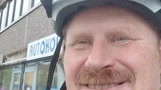 Hauska haitarin soittaja Äänekoskella.