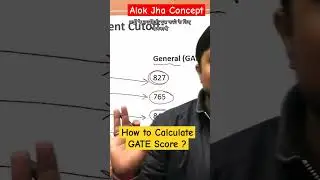 GATE Score Calculation 😎🔥 #shortsfeed #motivation #gate #viral #gatetricks #shortvideo #gatetips