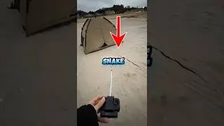 Remote Control Snake Prank! 🐍  #camping #prank #snake