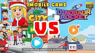 MY CITY HOME vs DINOSAUR ROCKET | Games Free