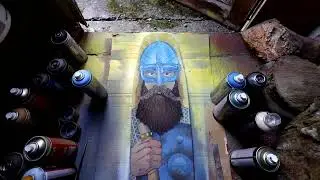 Viking Spray painting
