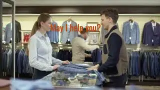 English Conversation : At the clothes shop