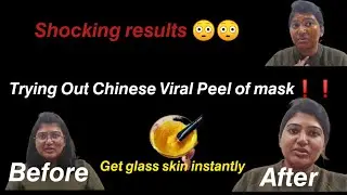 I Tried Chinese Viral Peel off Mask | Shocking Result | Glass Skin Instantly | Coffee Peel off Mask