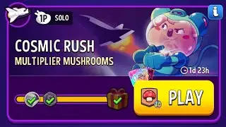 Cosmic Rush Multiplier Mushrooms 90000 Easy Win Trick Match Masters Today's Solo Challenge Complete💯