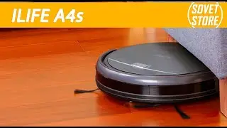 ILIFE A4s &ndash; робот-пылесос для сухой уборки: пять режимов уборки, сканеры, пульт ДУ
