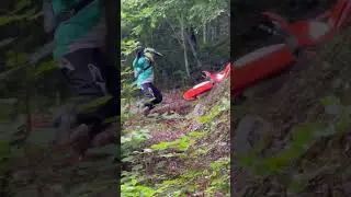 incident falling on the hill #speed #automobile #extream #enduro #motorcross #dirtbike