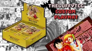 OP04 Открытие коробки с бустерами и мой новый индивидуальный игровой коврик!!