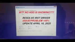 100% IRST VMD (INTEL RAPID STORAGE TECHNOLOGY DRIVER) FIX HP MODEL: 15-DW3007CA EASY DIY TUTORIAL