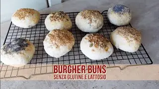 BURGHER BUNS SENZA GLUTINE E LATTOSIO con Farine Naturali-Panini per Hamburger 