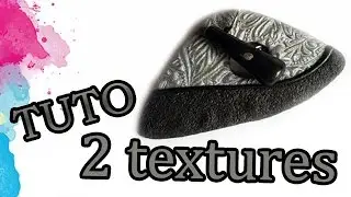 TUTO FIMO: DEUX TEXTURES | PolymerClay Tutorial two textures