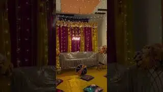 Beautiful Mayoun Setup at Home | Pakistani Wedding Mayoun Decoration  #HomeMayoun#WeddingShorts