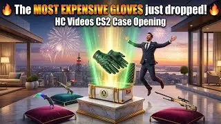 🔥 The MOST EXPENSIVE GLOVES just dropped! 🔥 HC Videos CS2 Case Opening
