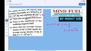 pyq of 12th phy em waves by mohit sir
