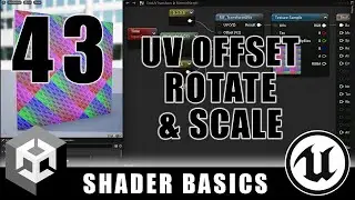 Moving, Rotating, and Scaling UVs - Shader Graph Basics - Episode 43