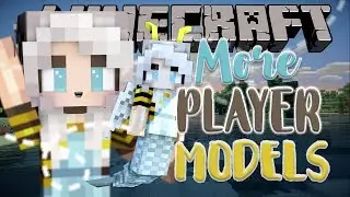 More Player Models | WINGS & MERMAID TAIL & EARS | Minecraft Mod Showcase