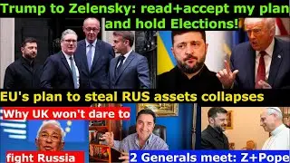 Trump tells Z: Read, Accept my Peace Plan, hold Elections, no NATO. Ukr committed Genocide, not RUS?
