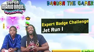 Expert Badge Challenge Jet Run 1| Ep. 115 | Super Mario Bros Wonder #switch #daquonthegamer #gaming
