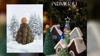 Villaggio Natalizio 3a Parte - Albero piccolo ( Christmas Village - Arbol Navidad ) by Anna Perri