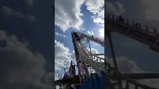 Tide wave roller coaster in ocean city
