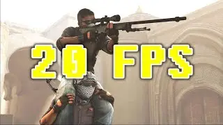 How 20 FPS feels in CSGO(TrainingMap)