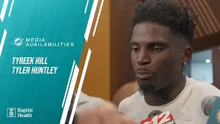 Tyreek Hill and Tyler (Snoop) Huntley Meet with the Media l Miami Dolphins