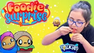 Foodie Surprise Yolkies | Candy Slime Egg  |  Foodie Surprise Edible Slime  | Mystery  Figures
