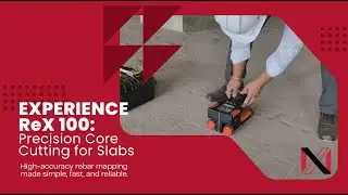 How to locate rebars for safe core cutting in slabs using ReX 100