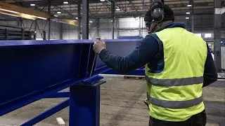 Bauphase neue Produktionslinie: Betonstahl schneiden und biegen