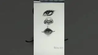 easy face drawing tutorial #art #drawing #sketch #easy #face #tutorial #trending #shorts #viral #fyp