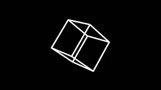 White Neon Cube Rotation | FREE Futuristic 3D Motion Graphic Background Loop