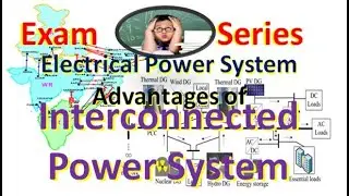 what is interconnected  power system, Advantages, Reliability, Economy, Security, Use of old plant