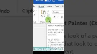 Format painter in hindi #hindi  #msword  फॉर्मेट पेंटर का use कैसे करे #computer cpct