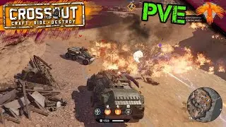 Crossout PvE Multiplayer Gameplay 2021 - PvE Battles 106 - No Commentary