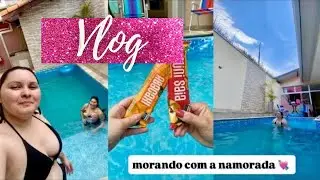 Fomos na piscina, glow up em casal | morando com a namorada 