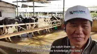 Visiting Dairy Farm in Israel during Dairy Training, herd management