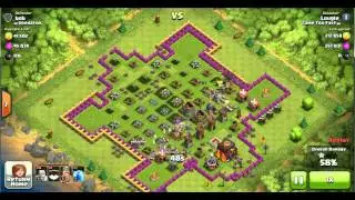 Lougle 3-stars awesome loot base with barbs