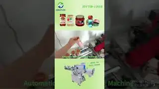 🔥 Glass Jar Round Bottles Label Applicator HYTB-150S 🌈 HENGYUAN #labelingmachine #shorts